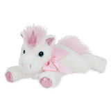 Faire-Bearington Collection Rattles Soft Unicorn Rattle White and Pink-Ultra Soft Plushie