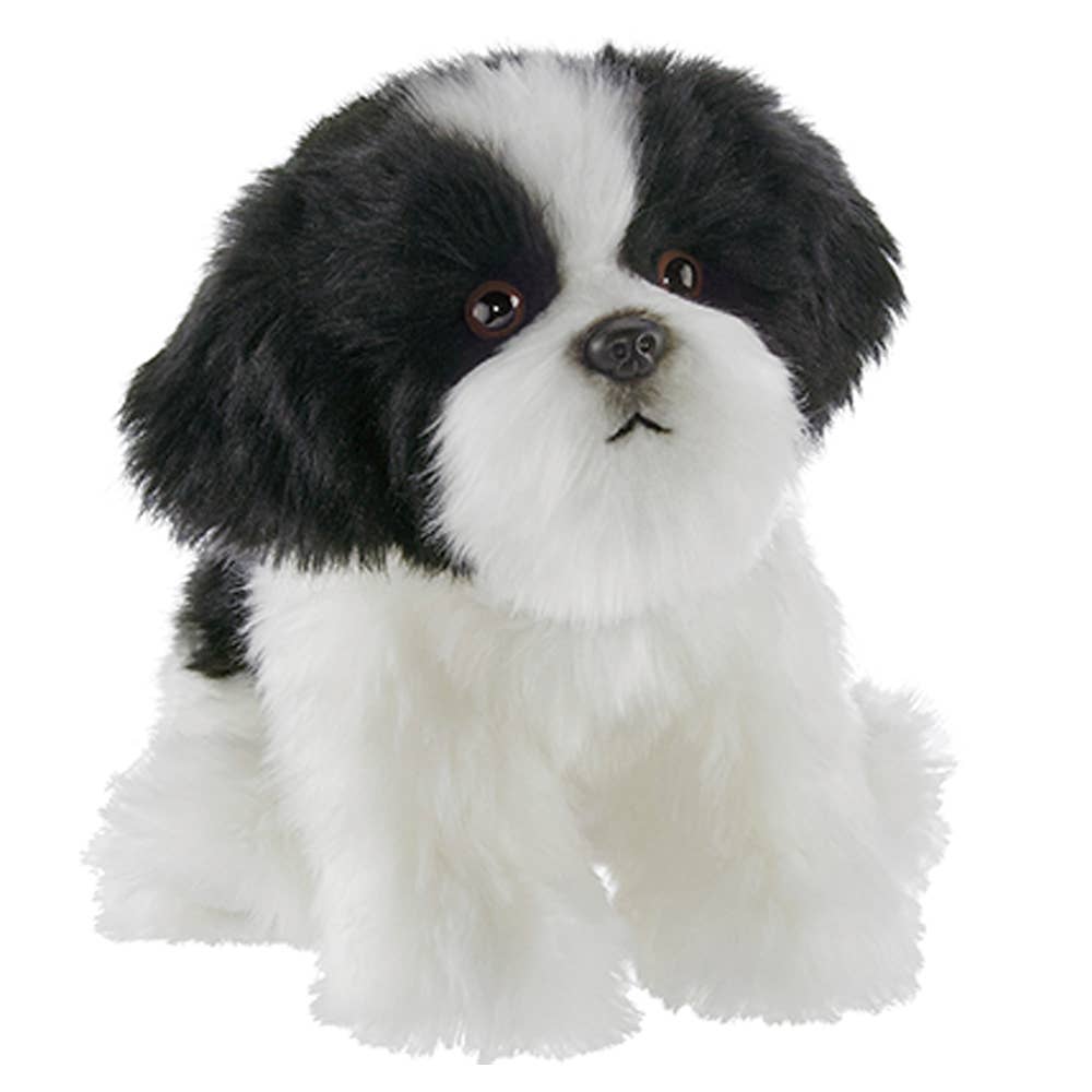 Faire-Bearington Collection Stuffed Animals Havanese Black and White Plush Fluffy Dog-Butch