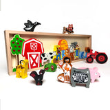 Faire-Begin Again Baby & Toddler A-Z Wooden Animal Puzzle & Alphabet Toy in One!  Eco Friendly