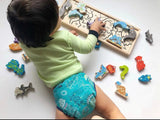 Faire-Begin Again Baby & Toddler A-Z Wooden Animal Puzzle & Alphabet Toy in One!  Eco Friendly