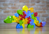 Faire-Begin Again Baby & Toddler Dinosaur A-Z-Puzzle Toy, Eco Friendly, Vegan