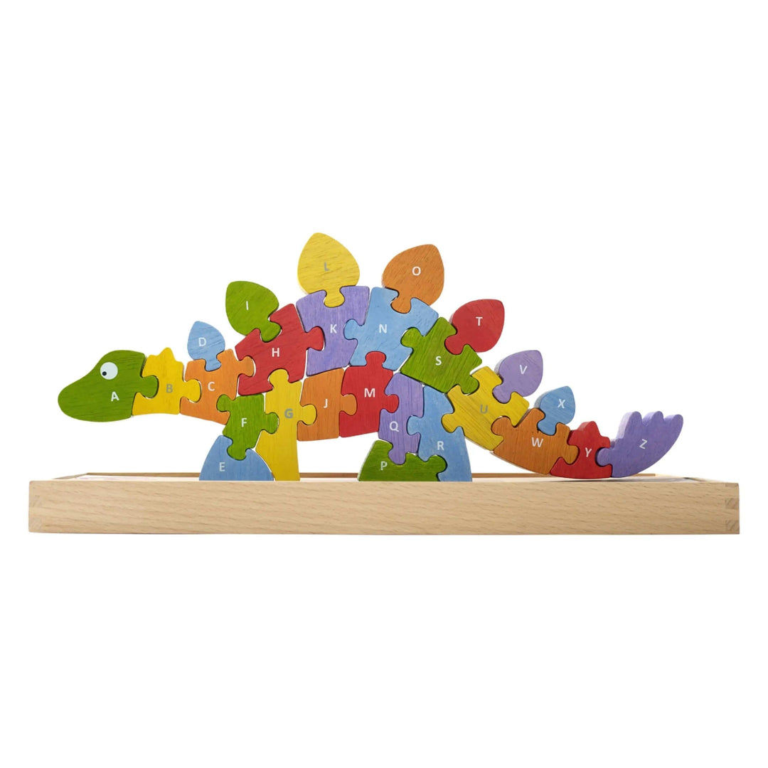 Faire-Begin Again Baby & Toddler Dinosaur A-Z-Puzzle Toy, Eco Friendly, Vegan