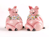 Pink Pigs Funny Salt & Pepper Set Handmade