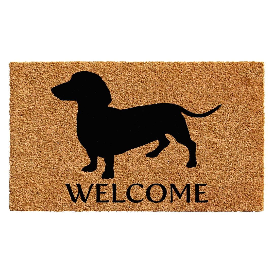 FAIRE - Calloway Mills Decor SM Doxie Dachshund Coir Welcome Mat Made in the USA