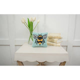 FAIRE - CF Home Decor Bumble Bee Hooked Pillow Handmade