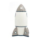 FAIRE - Child to Cherish Kids Rocket Ship-Cutest Piggy Banks for Kids Hand Painted*