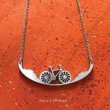 FAIRE - Close 2 UR Heart Fashion Jewelry Biking Wild Adventures Stainless Steel Necklaces Handmade in the USA