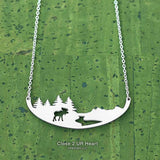 FAIRE - Close 2 UR Heart Fashion Jewelry Moose Wild Animal Necklaces Stainless Steel MADE IN THE USA*