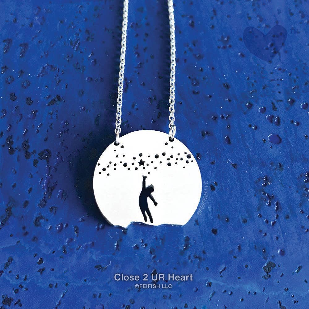 FAIRE - Close 2 UR Heart Fashion Jewelry Necklaces Reach for the Stars Necklace Made in the USA