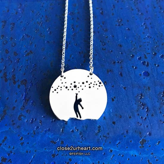 FAIRE - Close 2 UR Heart Fashion Jewelry Reach Christian Themed Necklaces-Stainless Steel Noah, Nativity Made in the USA