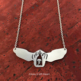 FAIRE - Close 2 UR Heart Fashion Necklace Bassett Hound Stainless Steel Necklace Made in the USA