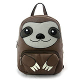 FAIRE - Comeco Handbags and Clutches Mini Backpack Sloth Collection Brown Sleepyville Critters by Comeco*