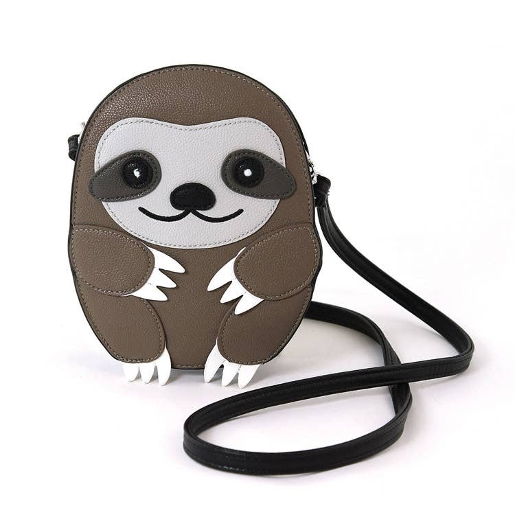 FAIRE - Comeco Handbags and Clutches Xbody Sloth Collection Brown Sleepyville Critters by Comeco*