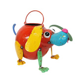 FAIRE - Continental Art Center colorful watering can dog Metal Dog Watering Can-Continental Art Center - Colorful Enameled