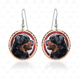 FAIRE - Copper Arts Fashion Earrings Rottweiler Copper Art Earrings, Handmade in the USA