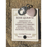 Faire-Crystal Pet Love Animals & Pet Supplies Crystal Rose Quartz Healing Pet Pendant Harmony