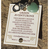 Faire-Crystal Pet Love Animals & Pet Supplies Healing Crystal Green Aventurine Pet Pendant Made in the USA