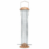 Natural Woodgrain Metal Bird Feeder 15