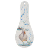 Faire: EastWest Spoon Rests DUCK in BOOTS WATERCOLOR SPOON REST