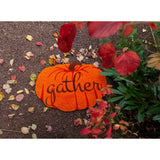 FAIRE - Entryways Doormats Decor Gather Bright Pumpkin Entry Way Coir Mat, Handmade Welcome Mat
