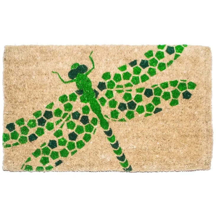 Faire-Entryways Doormats Doormats Dragonfly Handwoven Coconut Fiber Doormat