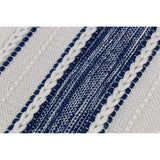 FAIRE - Entryways Doormats Doormats Milos Recycled Plastic Bottle Blue and White Outdoor / Indoor Rugs *