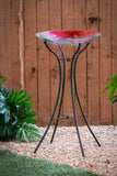 Faire-Evergreen Enterprises Bird Baths Bumble Bees 18" Glass Birdbath (stand sold separately)*