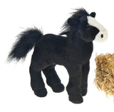 FAIRE: Fiesta Toys plush horse Black SMALL PLUSH NEIGHING STANDING HORSES WITH SOUND