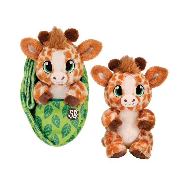 FAIRE: Fiesta Toys Stuffed Animals Giraffe SWADDLE BABIES - WILD BABIES COLLECTION Bears, Koala & MORE!