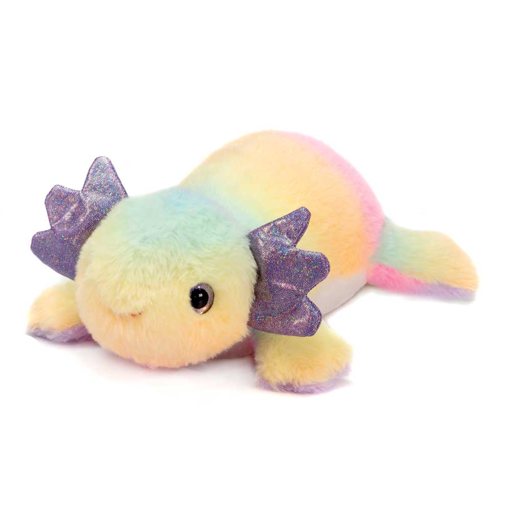 FAIRE: Fiesta Toys Stuffed Animals RAINBOW SHERBET - 14IN AXOLOTL Cute Salamander!