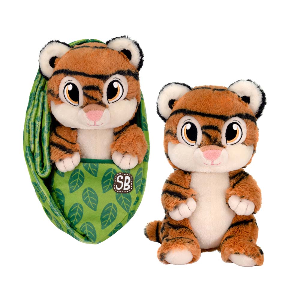 FAIRE: Fiesta Toys Stuffed Animals Tiger SWADDLE BABIES - WILD BABIES COLLECTION Bears, Koala & MORE!