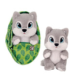 FAIRE: Fiesta Toys Stuffed Animals Wolf SWADDLE BABIES - WILD BABIES COLLECTION Bears, Koala & MORE!