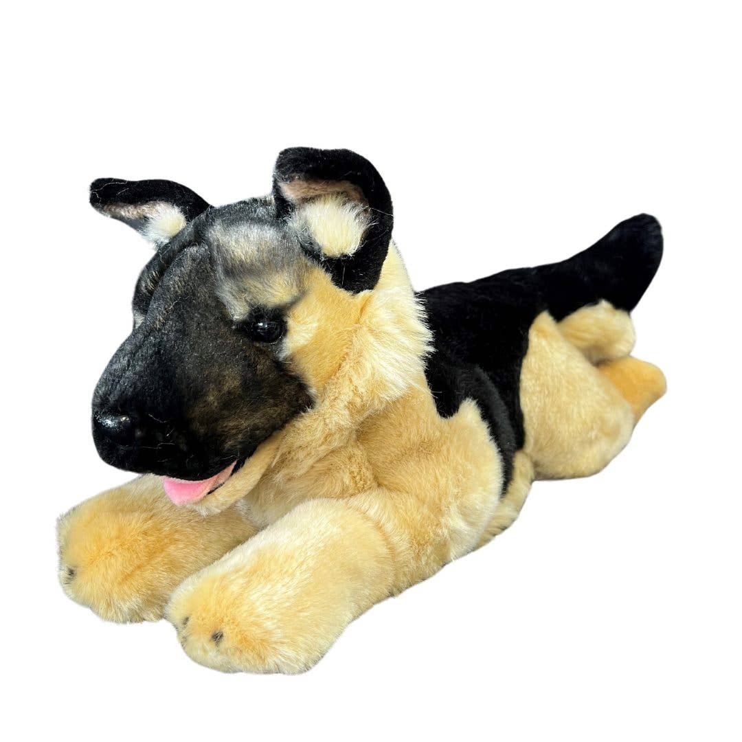 FAIRE: FurTastic Friends by Bocchetta Plush Toys German Shepherd Plush Floppy Puppy Size 33cm/13"-Lifelike Handmade