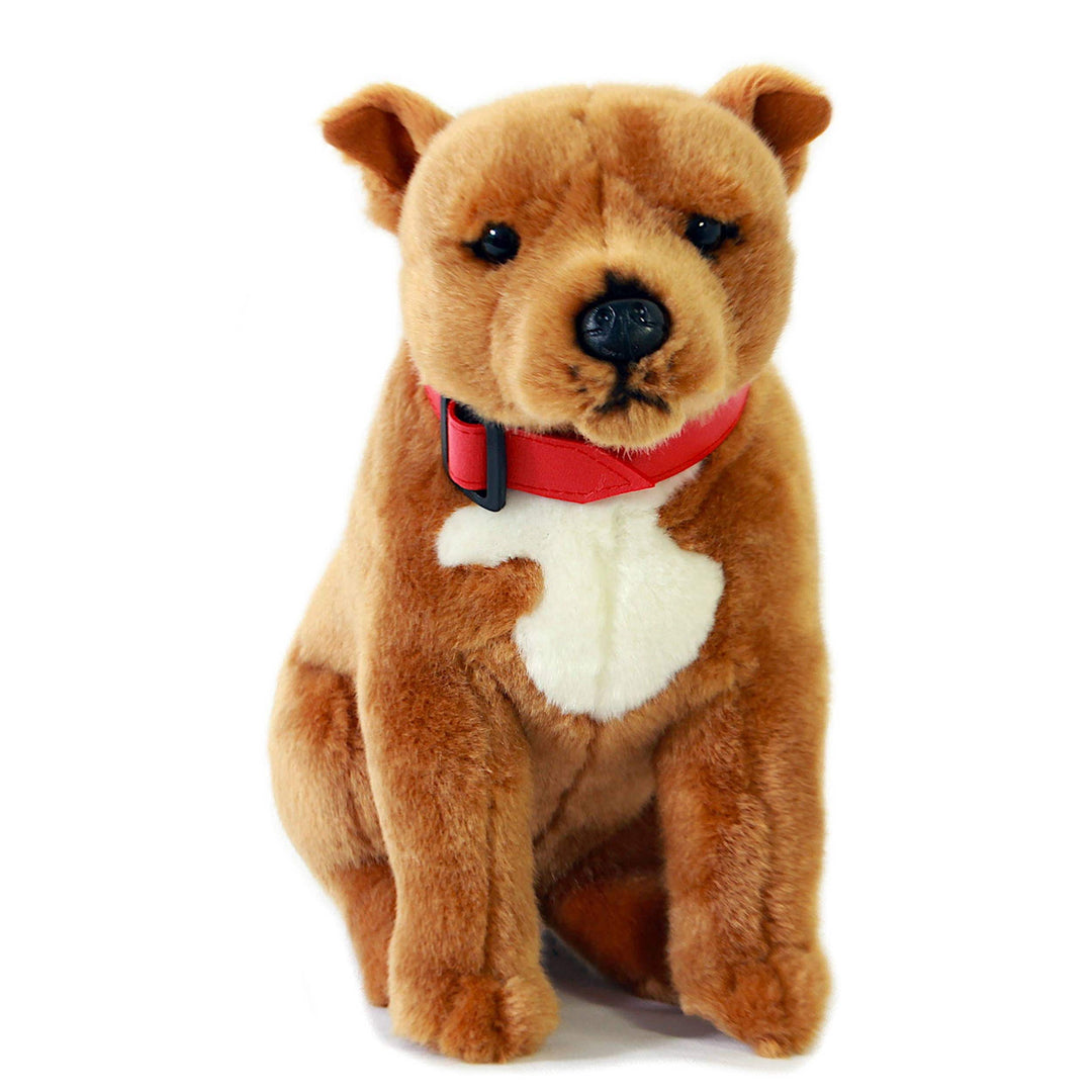 FAIRE: FurTastic Friends by Bocchetta Plush Toys Stuffed Animals Red Staffordshire Plush Dog by Bocchetta