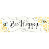 FAIRE - Gift & Garden by Carson Novelty Signs "Bee Happy" Message Bar Wood