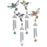 FAIRE - Gift & Garden by Carson Wind Chimes Pewterworks  Hummingbirds Chimes*