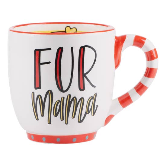 FAIRE - Glory Haus Mug Fur Mama Colorful Pet Lover's Hand Made Coffee Mug