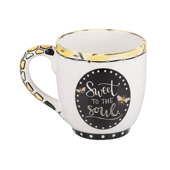 FAIRE - Glory Haus Mug Kind Words Are Like Honey Christian Themed Artist Created Coffee Mugs