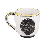 FAIRE - Glory Haus Mug Kind Words Are Like Honey Christian Themed Artist Created Coffee Mugs