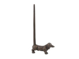 FAIRE: Hampton Nautical Paper Towel Holders & Dispensers Weiner Dog Paper Towel Holder 12" Rustic Copper Cast Iron