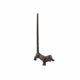 FAIRE: Hampton Nautical Paper Towel Holders & Dispensers Weiner Dog Paper Towel Holder 12" Rustic Copper Cast Iron