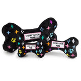 Chewy Vuiton Black Monogram Bone-Top Quality Funny Pet Toys!