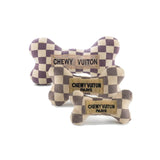 FAIRE - Haute Diggity Dog Dog Toys Mini Checker Chewy Vuiton Designer Parody Dog Bones