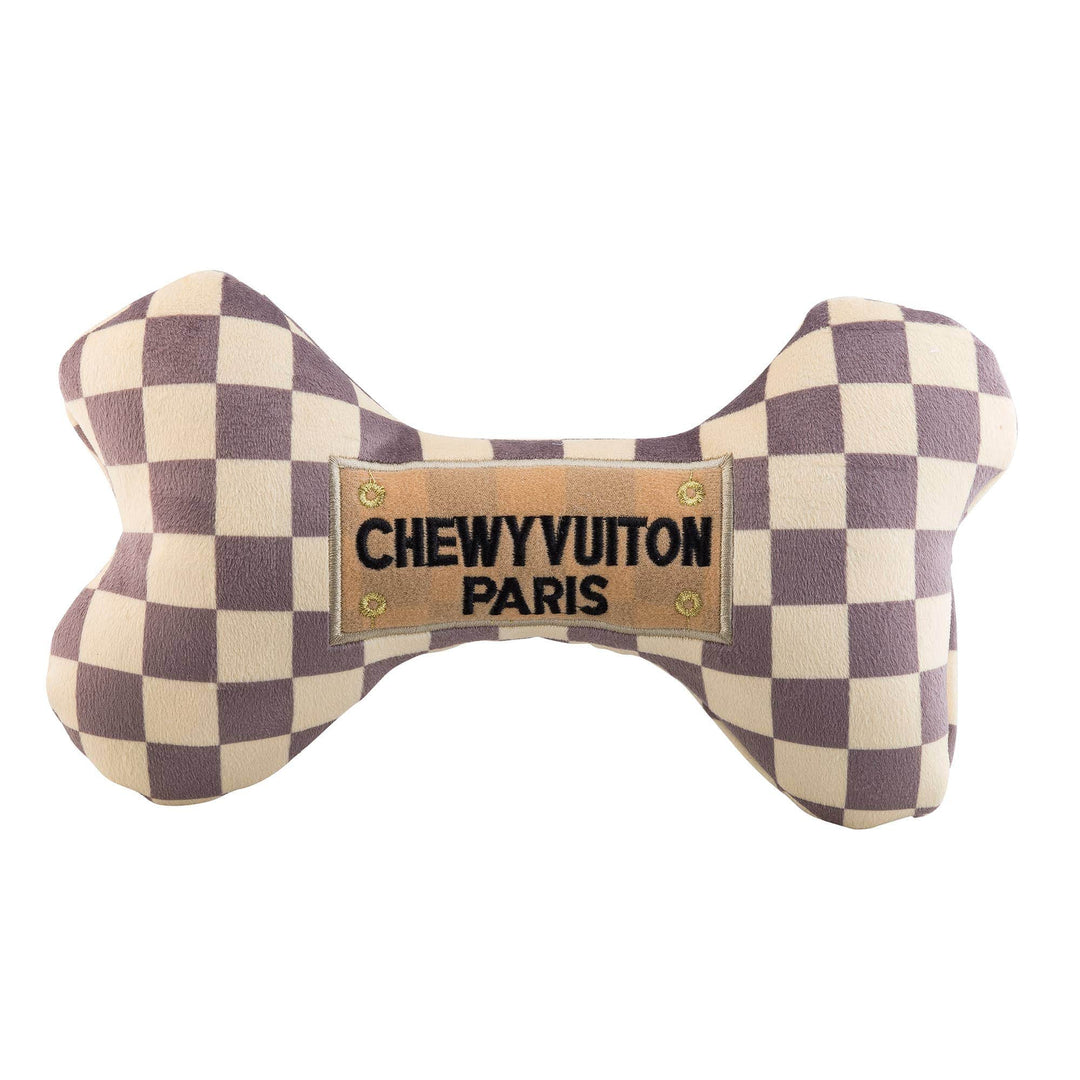 FAIRE - Haute Diggity Dog Dog Toys Reg Checker Chewy Vuiton Designer Parody Dog Bones