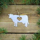 FAIRE - Iron Maid Ornament Cow Metal Ornament: Farm animals, Cow, Sheep, Goat *