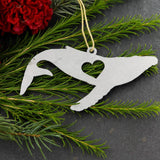 FAIRE - Iron Maid Ornament Whale Ocean Animal Metal Holiday Gift Christmas Ornaments *