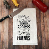 FAIRE Kitchen Best Wines Tea Towels, Made in the USA Kitchen Towels: Fun with Wine and more!