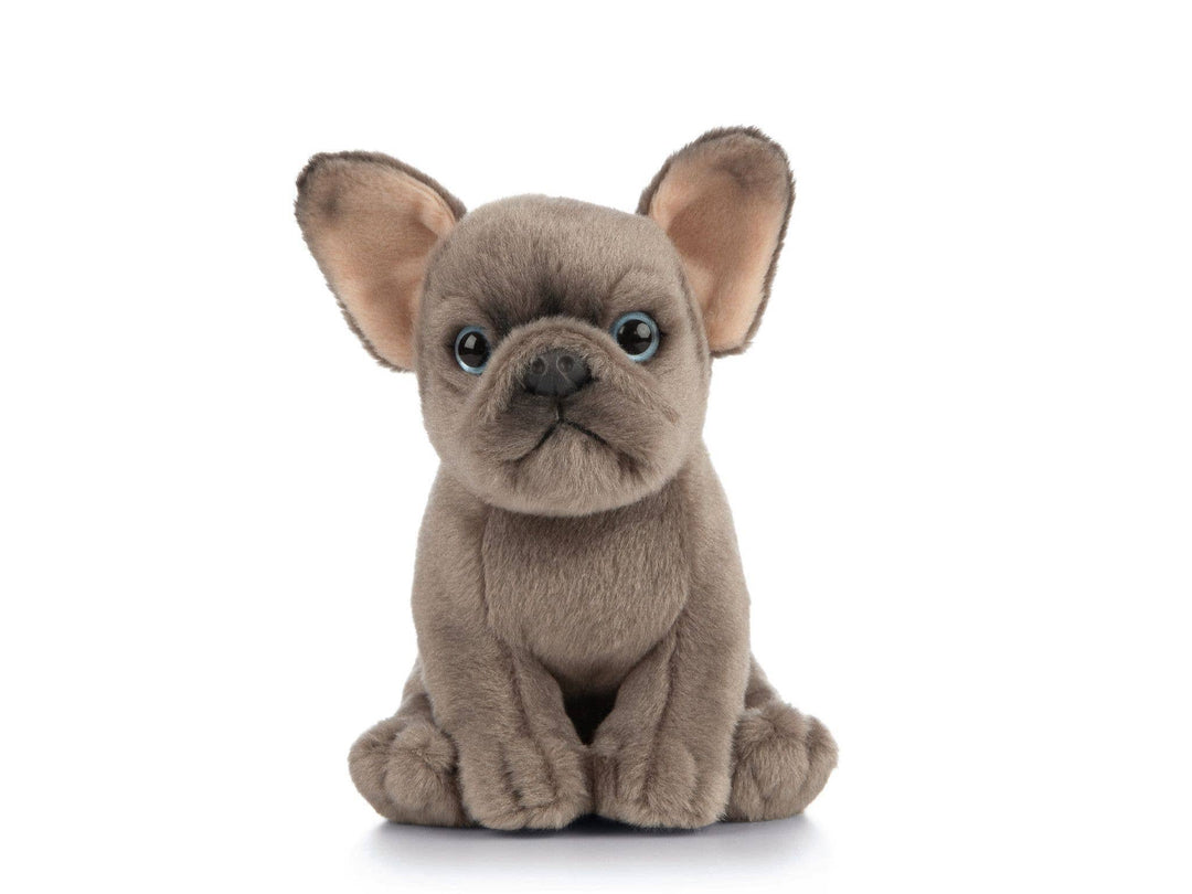 FAIRE: LIVING NATURE Stuffed Animals Blue Gray French Bulldog Plush Small Puppy