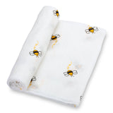 Bee-utiful Muslin Honey Bee Baby Swaddle Blanket