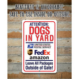 Faire-Lone Star Art Novelty Signs 12x18 Dogs in Yard Sign for Pet Owners -Made in the USA Metal Sign